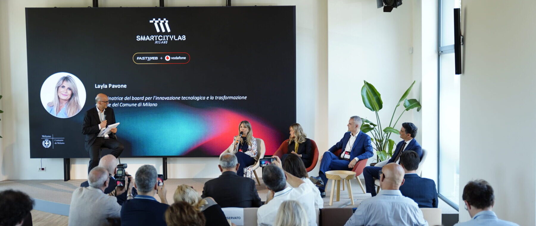 Inaugurazione dell'Innovation Hub di Fastweb e Vodafone a Milano