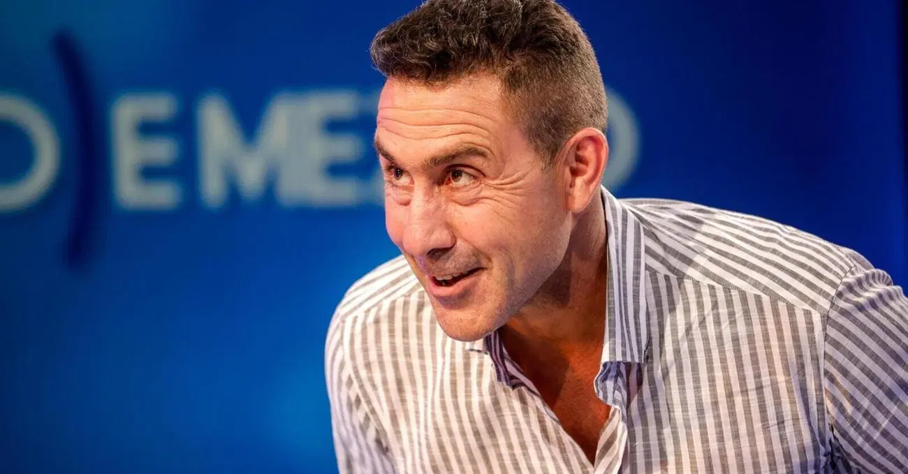 Roberto Vannacci durante un dibattito in TV