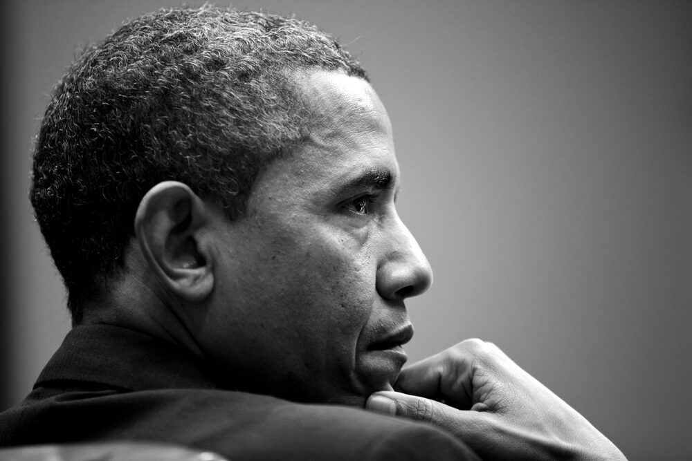 Barack Obama durante un evento di raccolta fondi