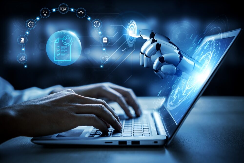 Illustrazione sull'uso dell'intelligenza artificiale nel software