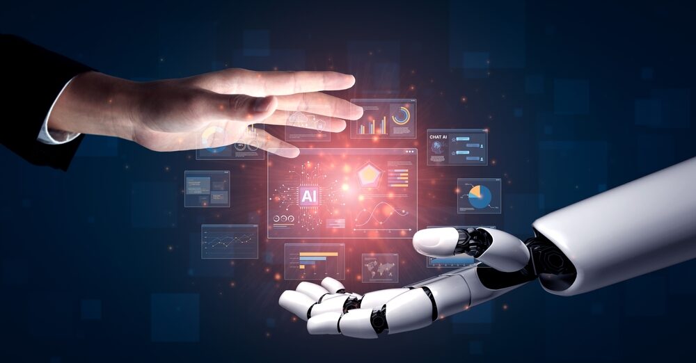 Rappresentazione grafica dell'uso dell'AI nella gestione della conoscenza tacita